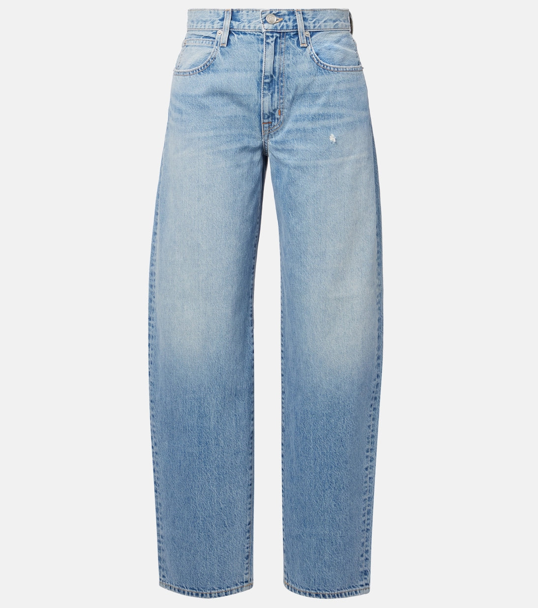 SLVRLAKE - Ella mid-rise barrel-leg jeans