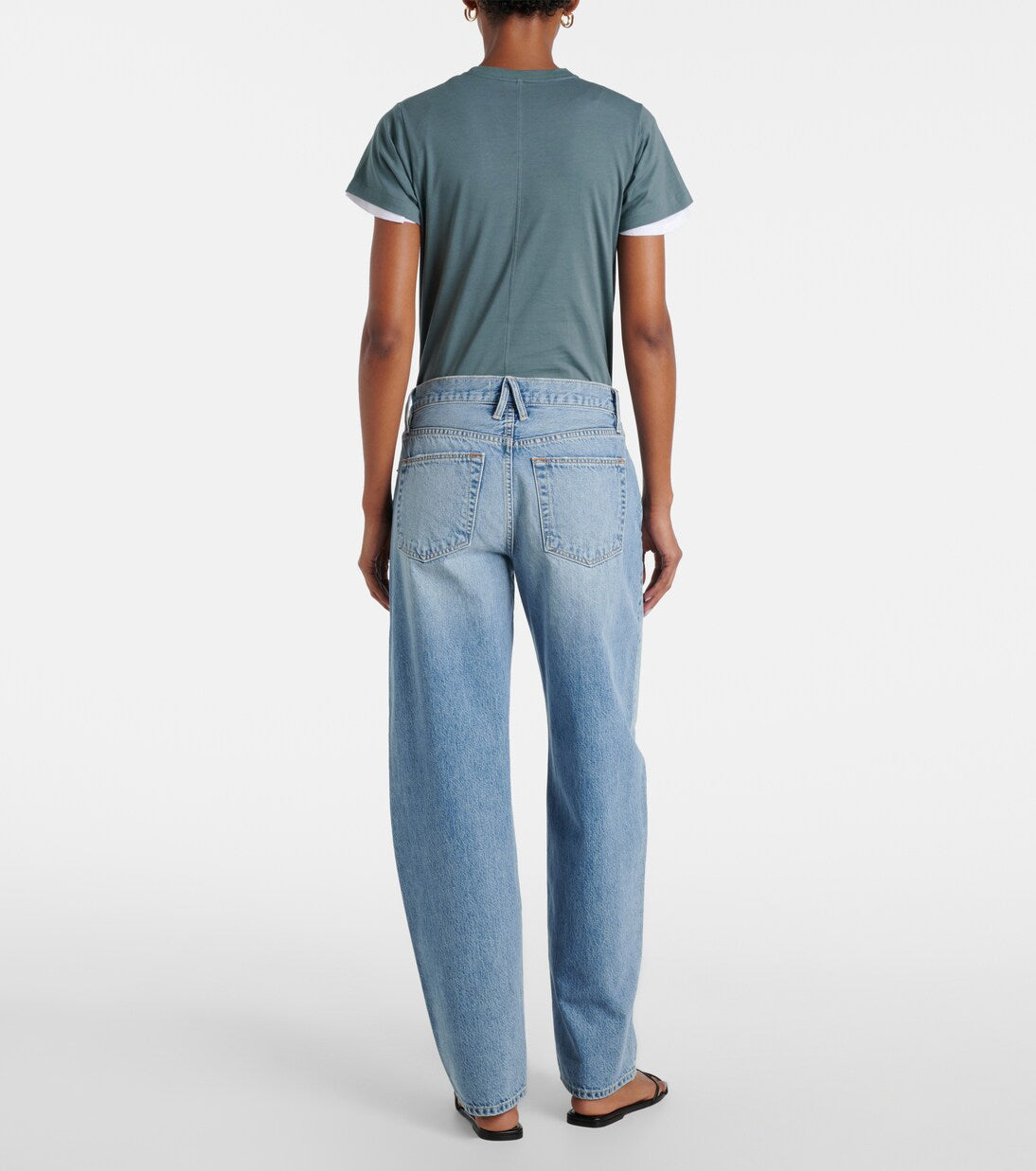 SLVRLAKE - Ella mid-rise barrel-leg jeans