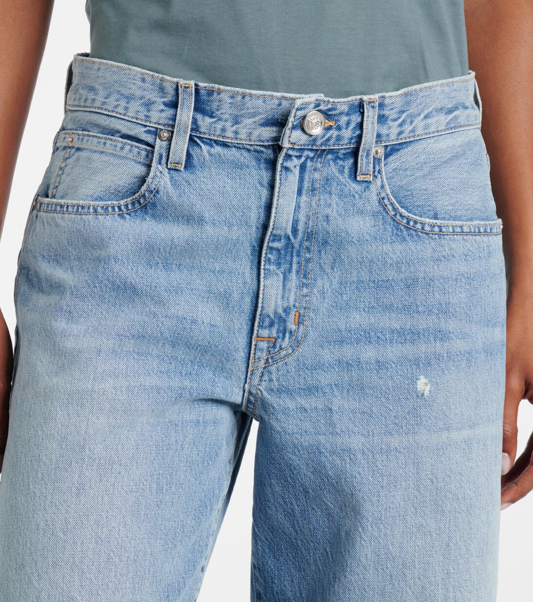 SLVRLAKE - Ella mid-rise barrel-leg jeans