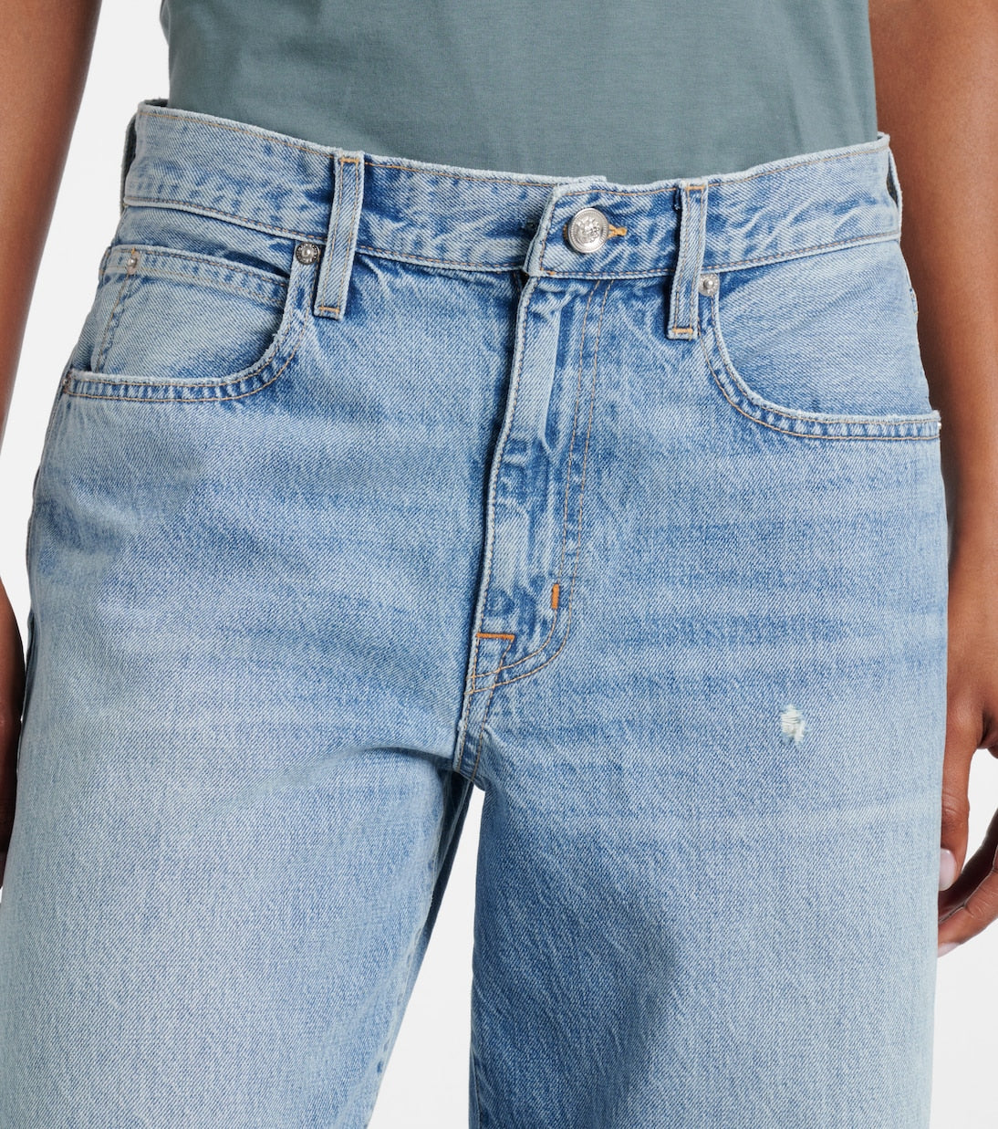 SLVRLAKE - Ella mid-rise barrel-leg jeans