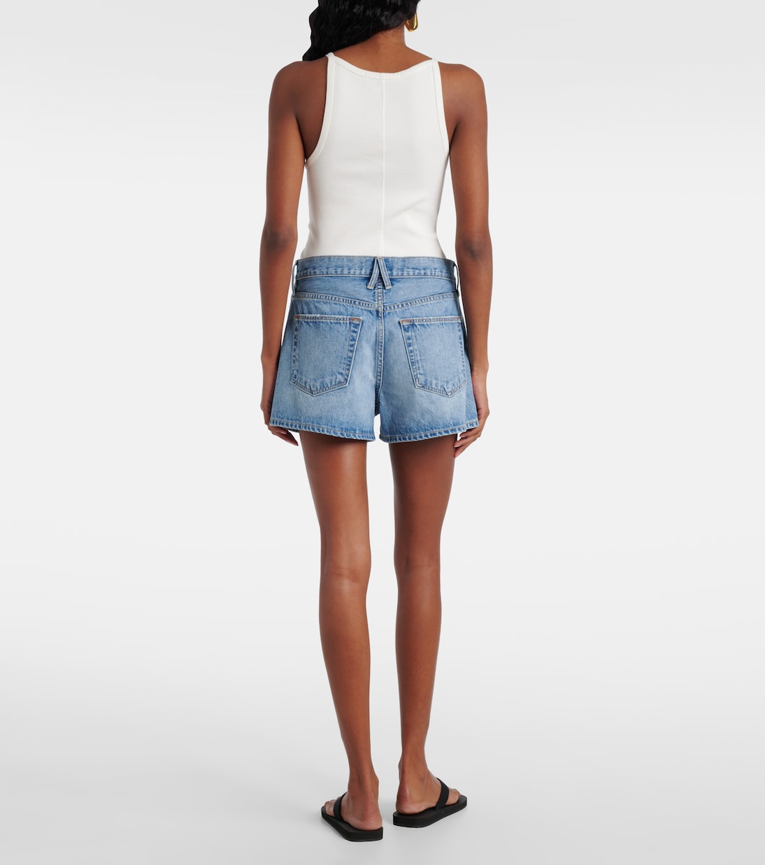 SLVRLAKE - Mila mid-rise denim shorts