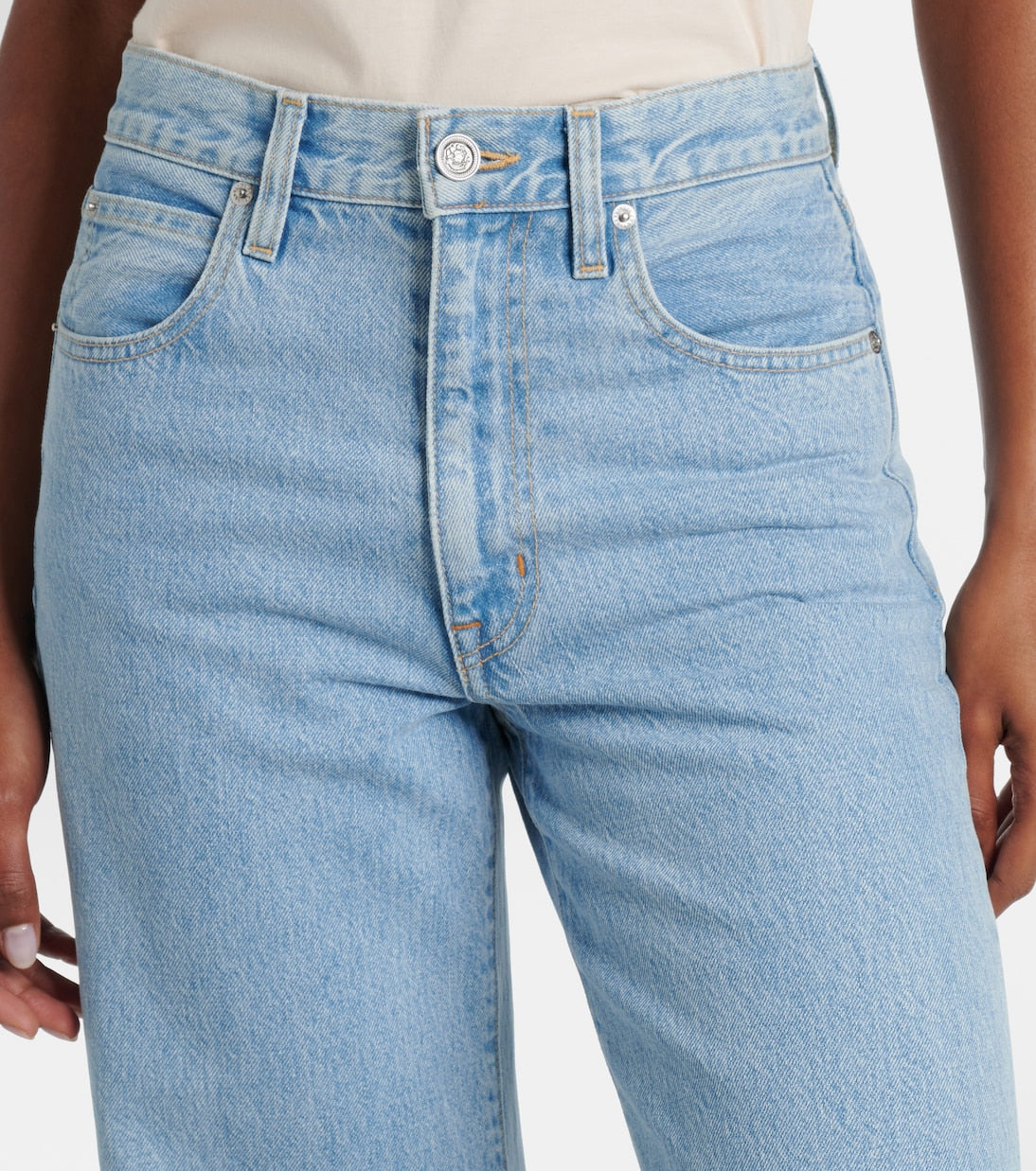 SLVRLAKE - Grace high-rise wide-leg jeans