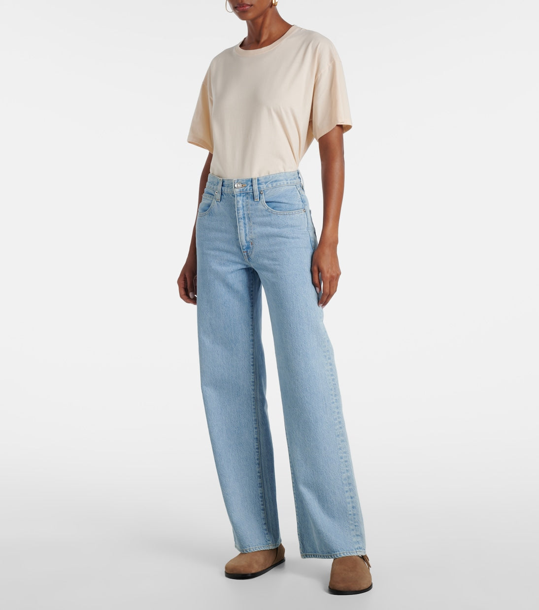 SLVRLAKE - Grace high-rise wide-leg jeans