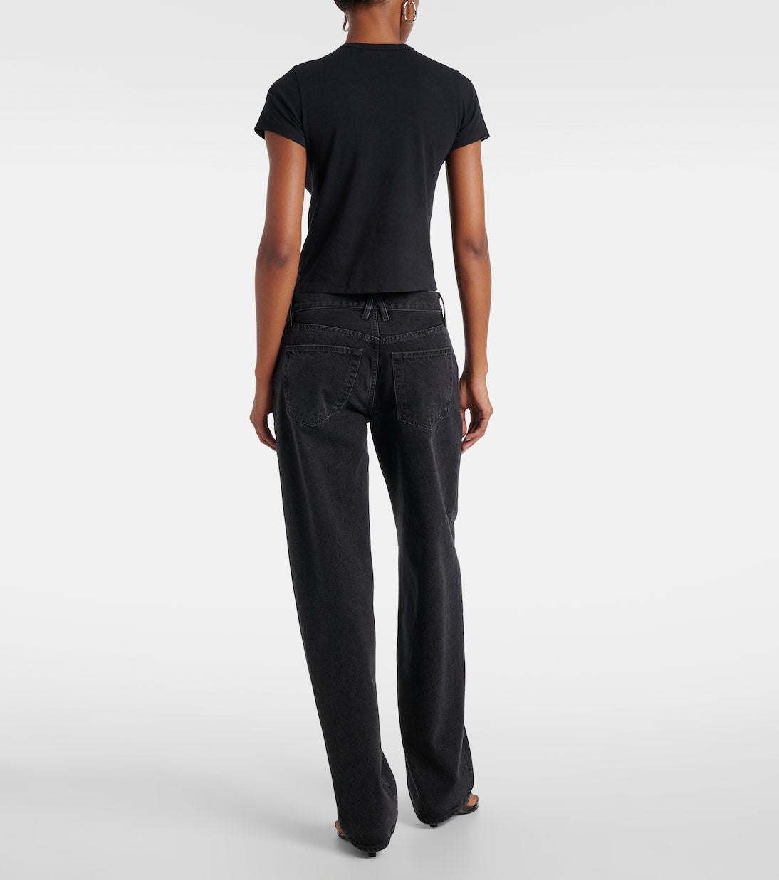 SLVRLAKE - Cropped cotton jersey T-shirt
