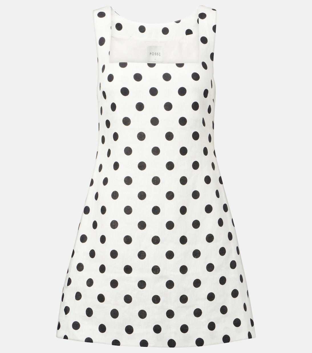 Posse - Alice polka-dot linen minidress