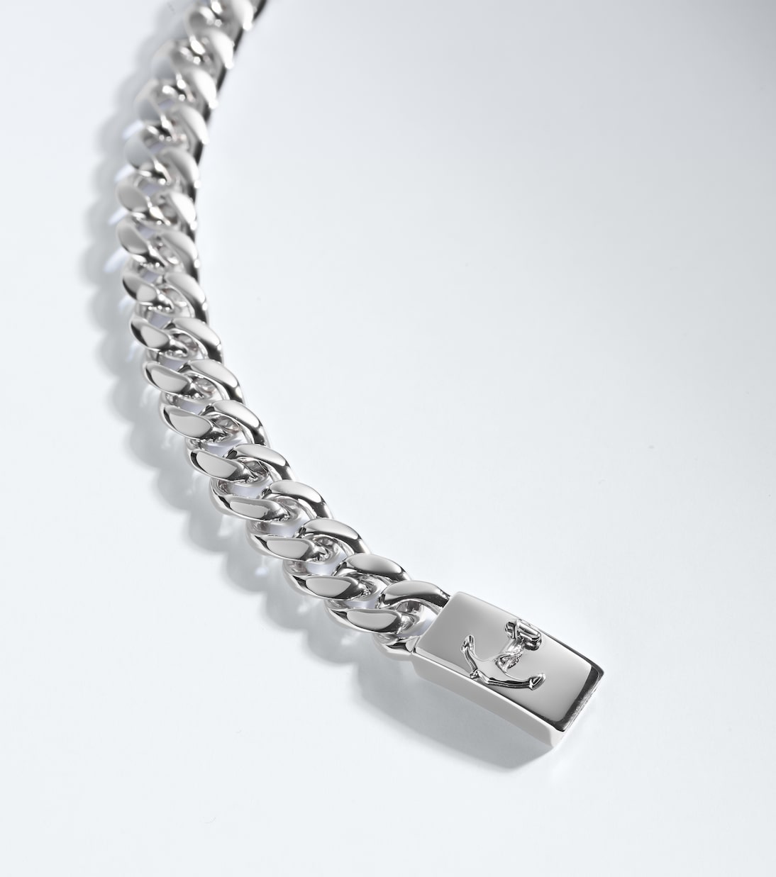Mateo - Anchor Lock sterling silver chain bracelet
