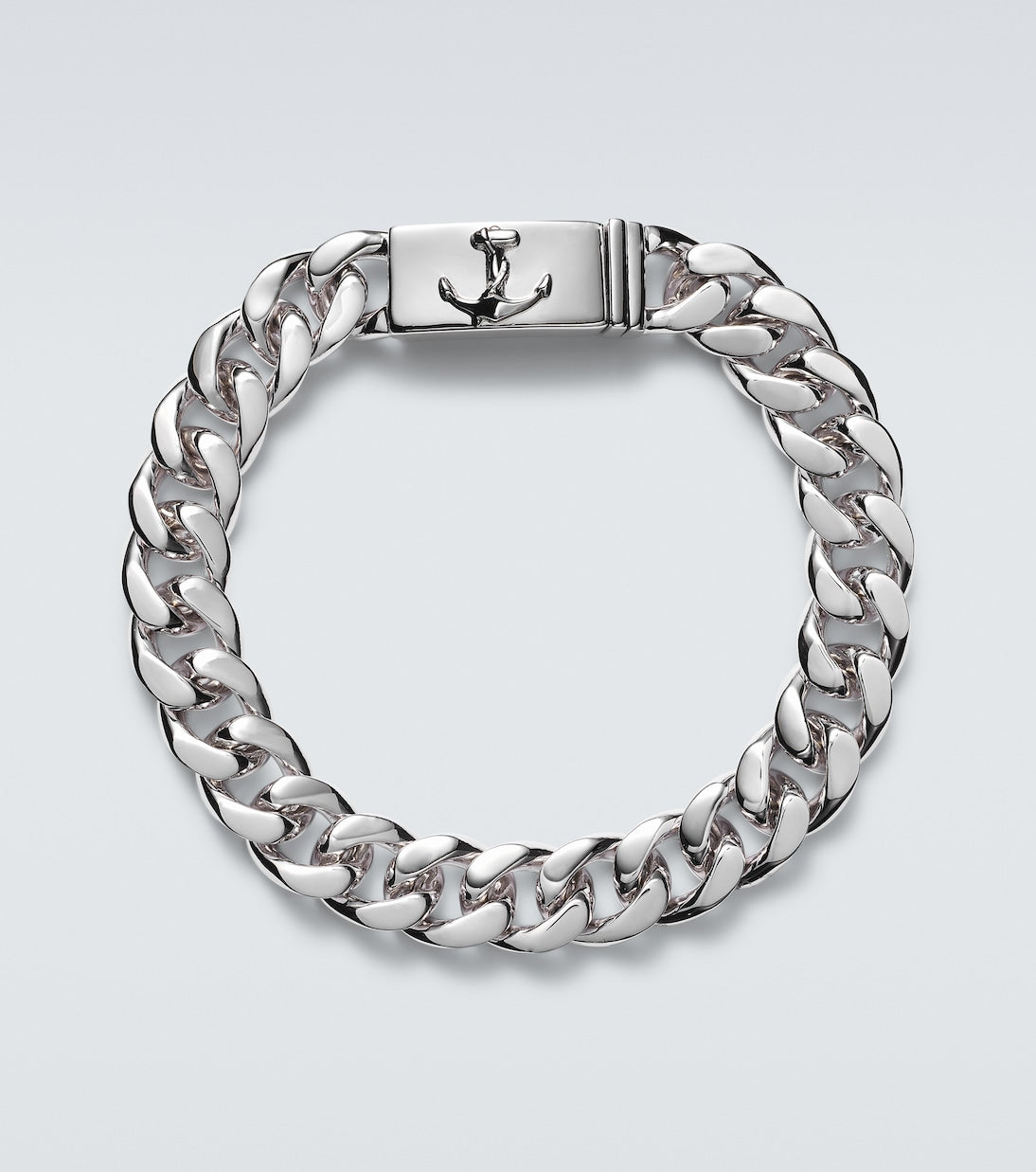 Mateo - Anchor Lock sterling silver chain bracelet