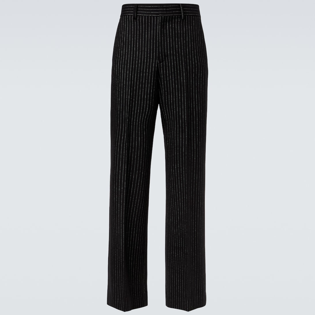 Valentino Garavani - Pinstripe wool and silk straight pants