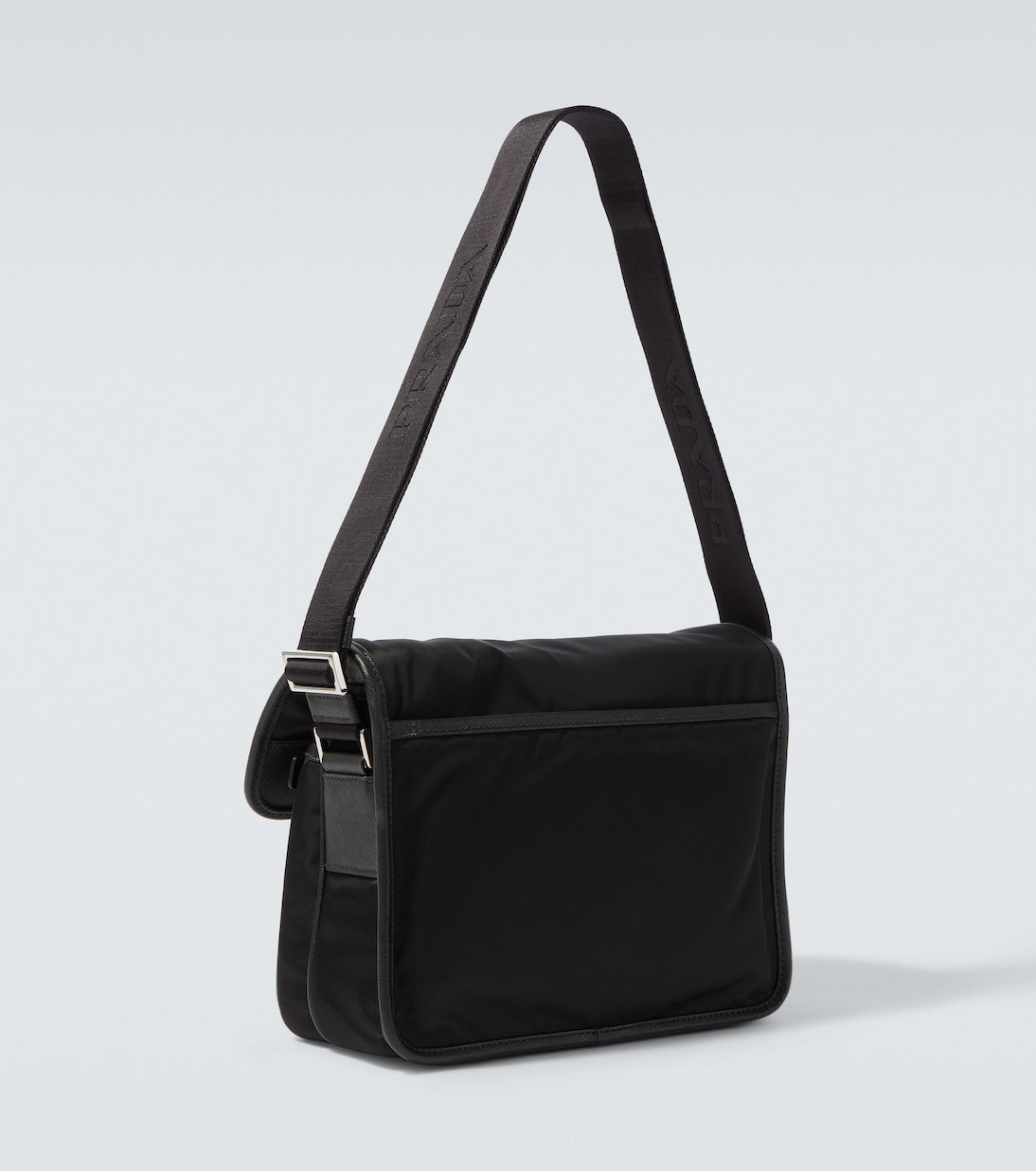 Prada - Re-Nylon leather-trimmed shoulder bag