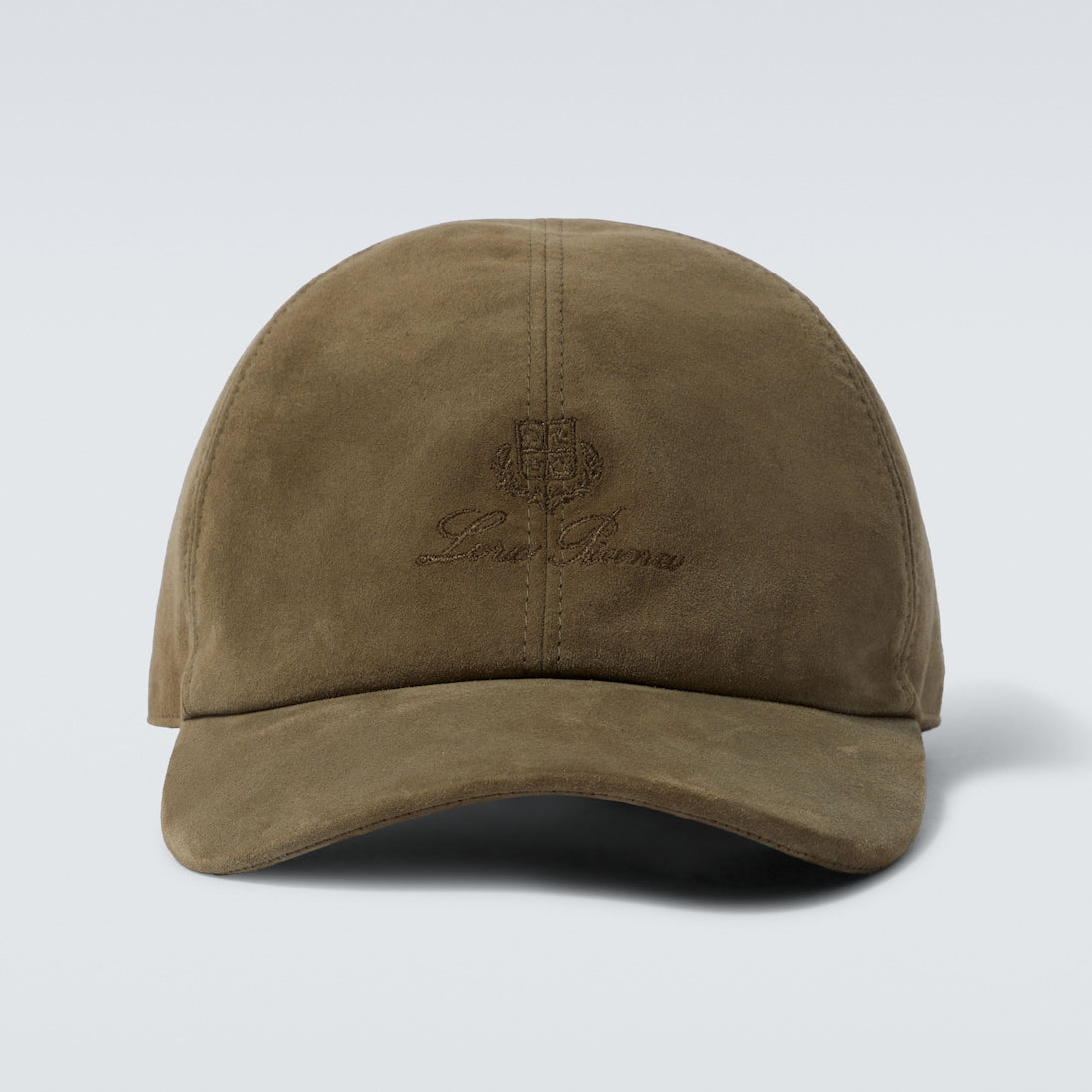 Loro Piana - Logo embroidered suede baseball cap