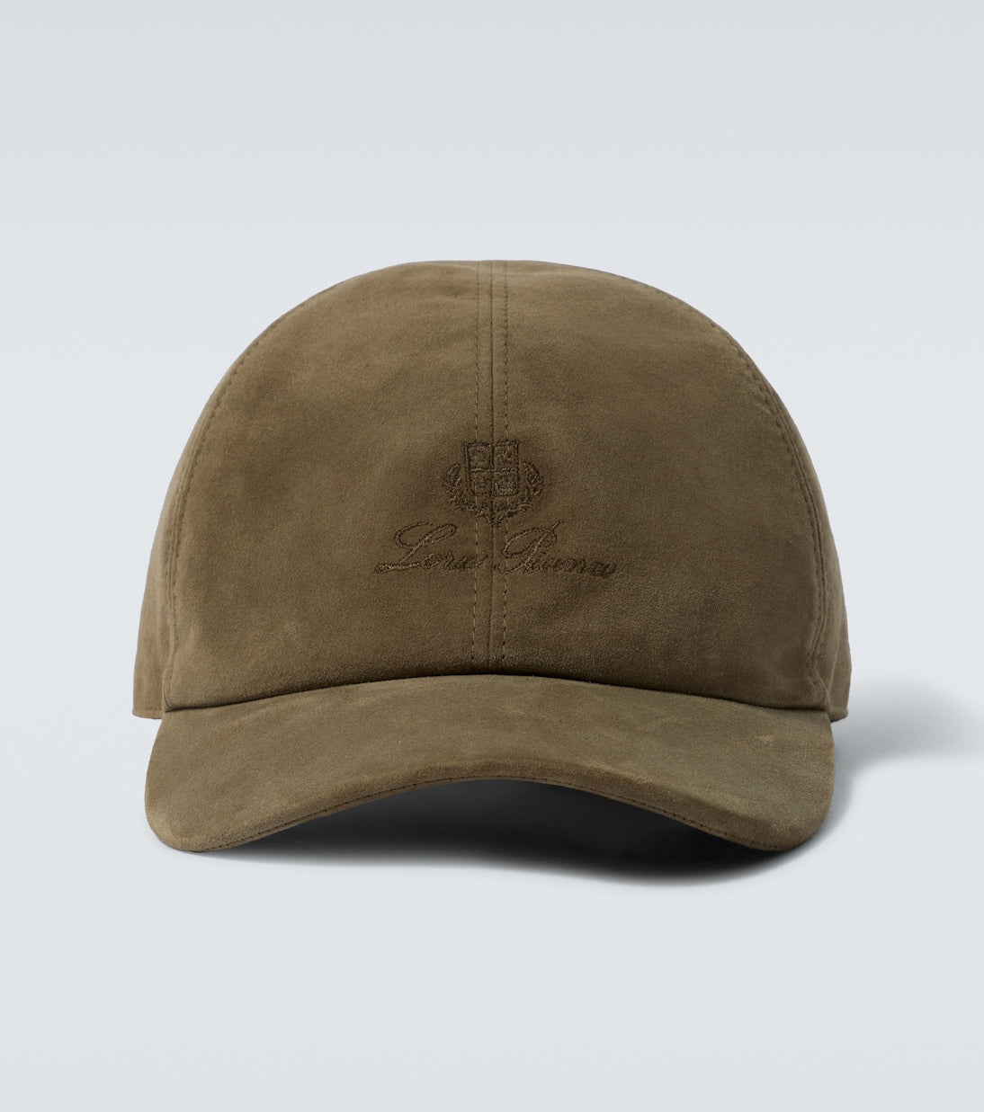 Loro Piana - Logo embroidered suede baseball cap