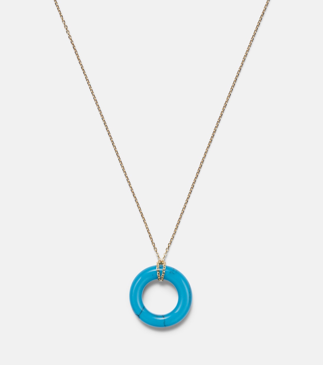 Mateo - 14kt gold pendant necklace with turquoise