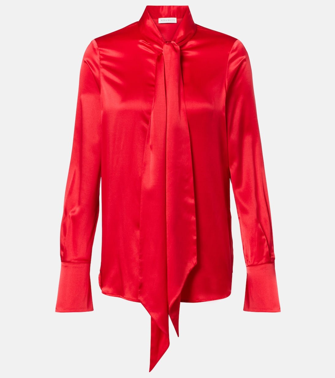 Nina Ricci - Lavalliere silk crêpe de chine shirt