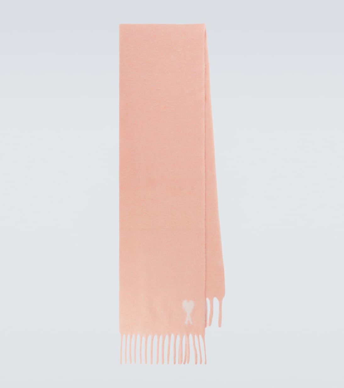 Ami Paris - Ami de Cœur alpaca and wool-blend scarf
