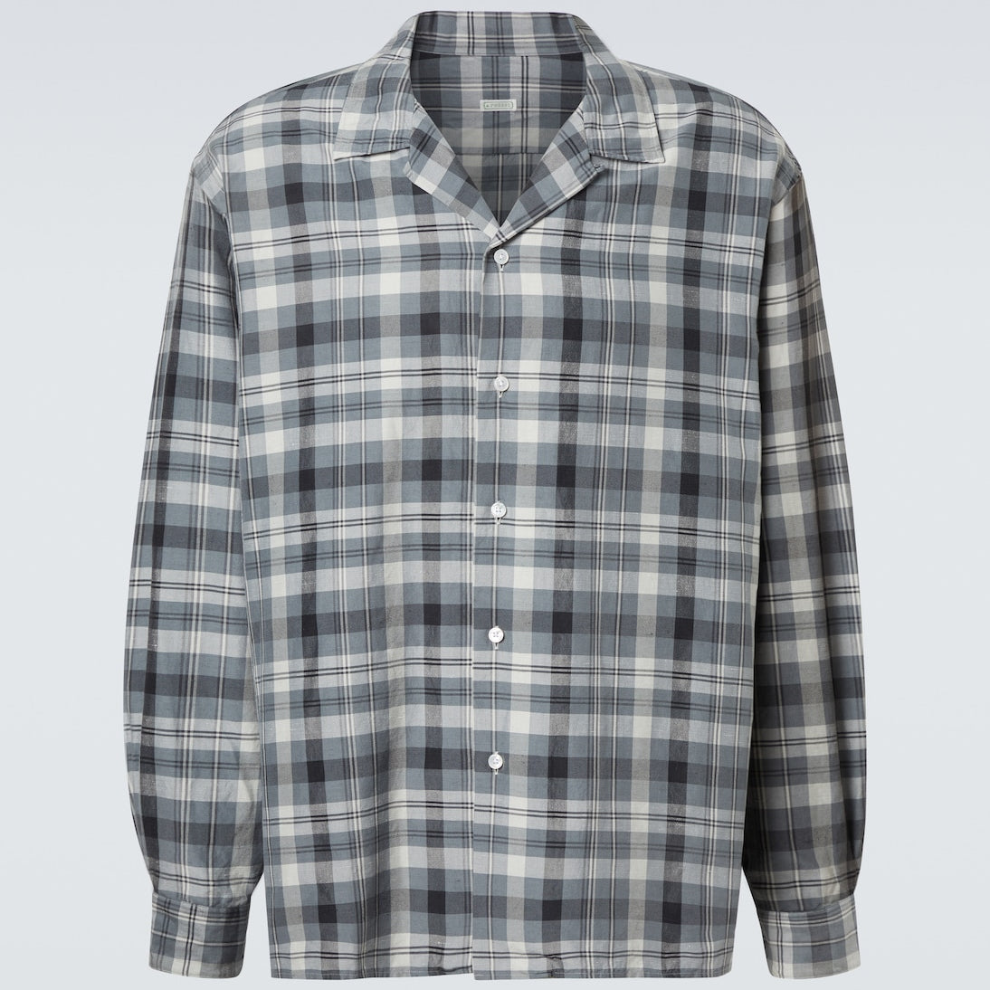 A.Presse - Checked silk and linen shirt