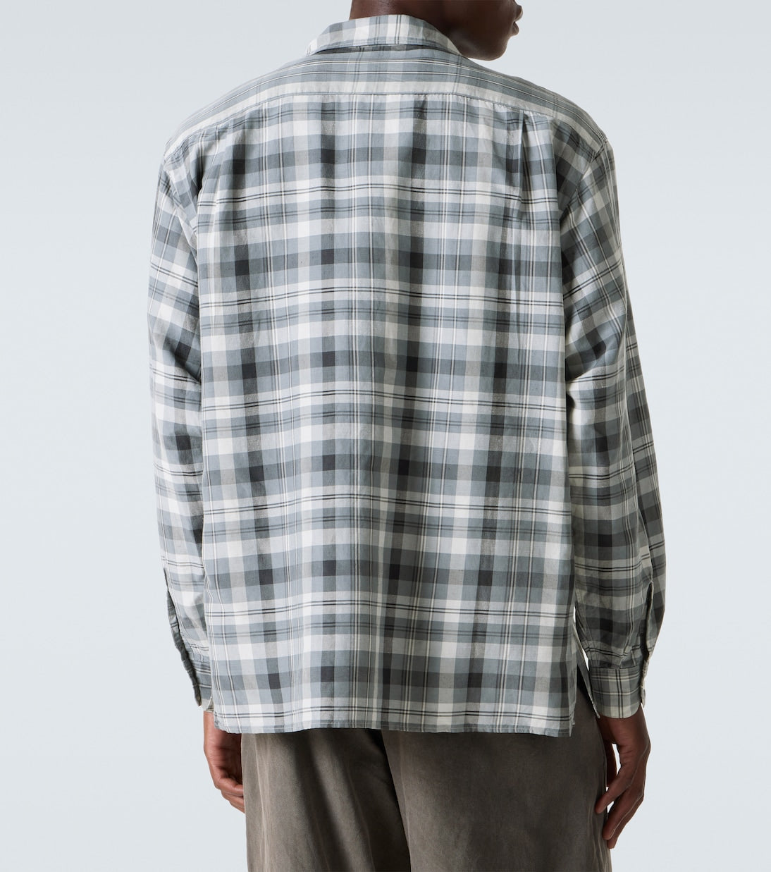 A.Presse - Checked silk and linen shirt