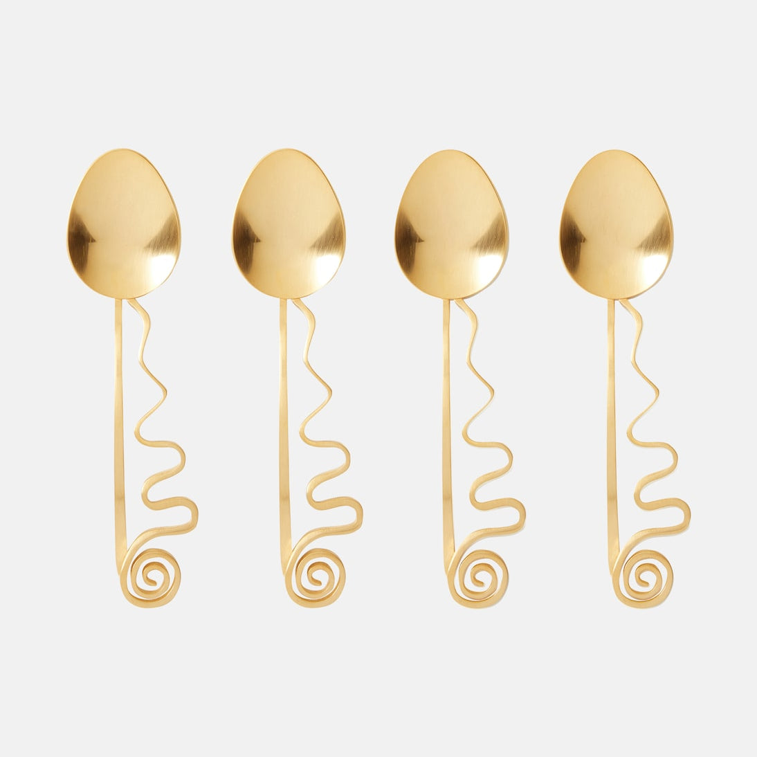 L'Objet - Spirale set of 4 cocktail spoons