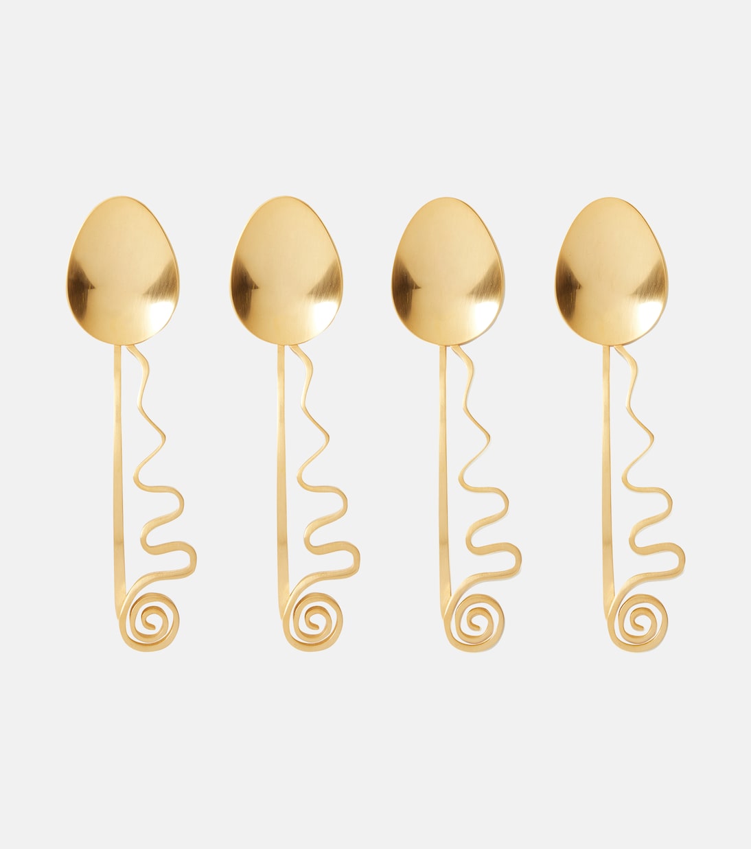 L'Objet - Spirale set of 4 cocktail spoons