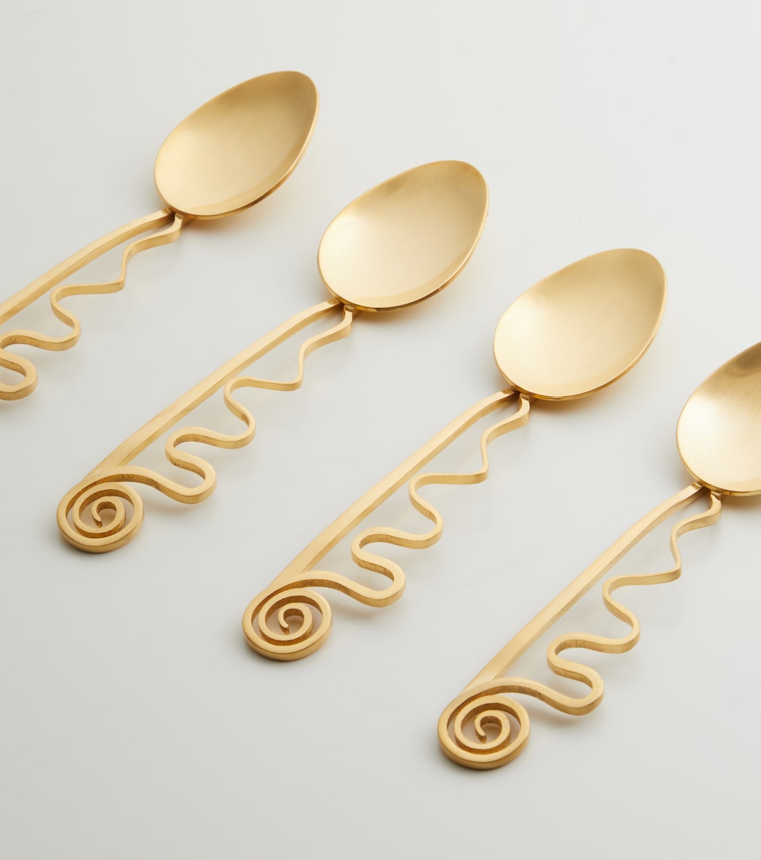 L'Objet - Spirale set of 4 cocktail spoons