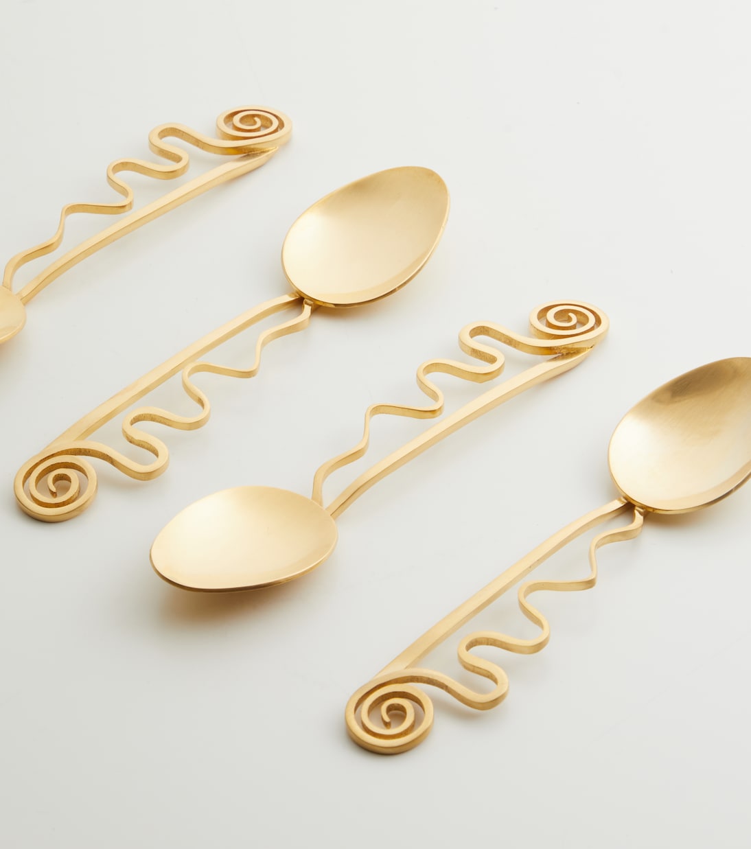 L'Objet - Spirale set of 4 cocktail spoons
