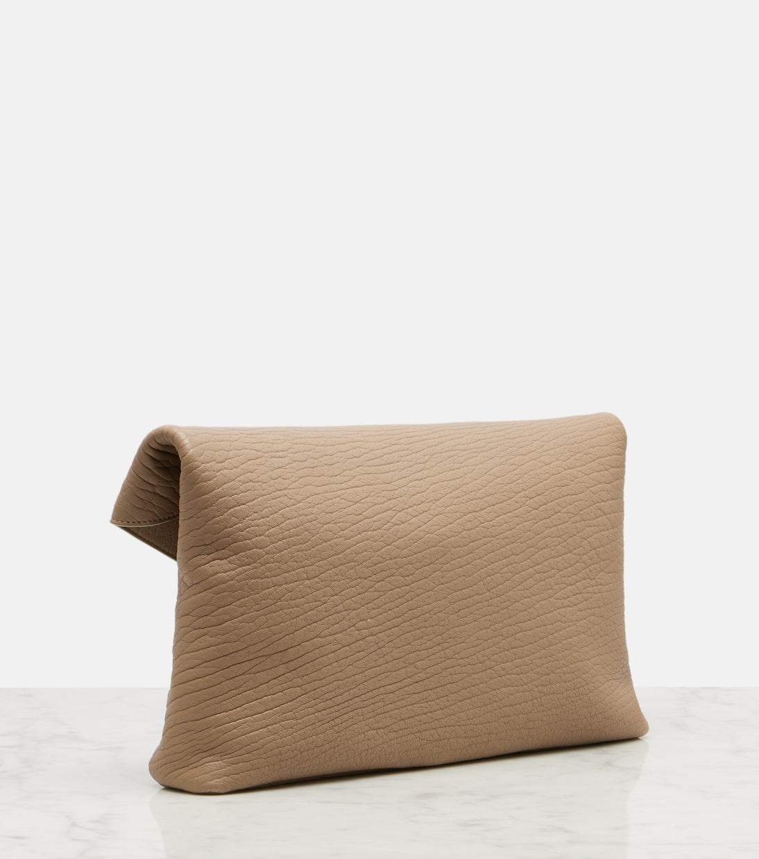 Saint Laurent - Cassandre Large leather clutch