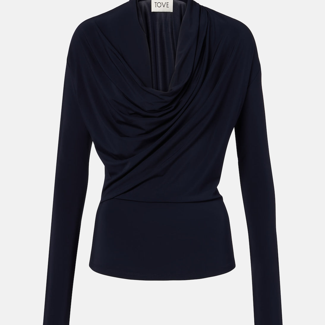 Tove - Fina draped jersey top