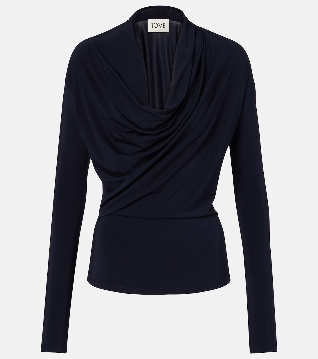 Tove - Fina draped jersey top
