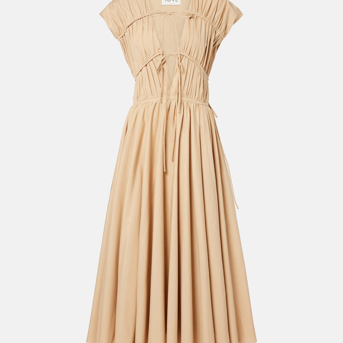 Tove - Ceres gathered cotton midi dress