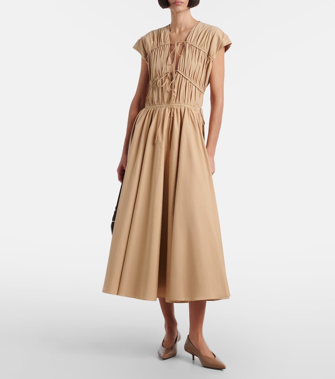 Tove - Ceres gathered cotton midi dress