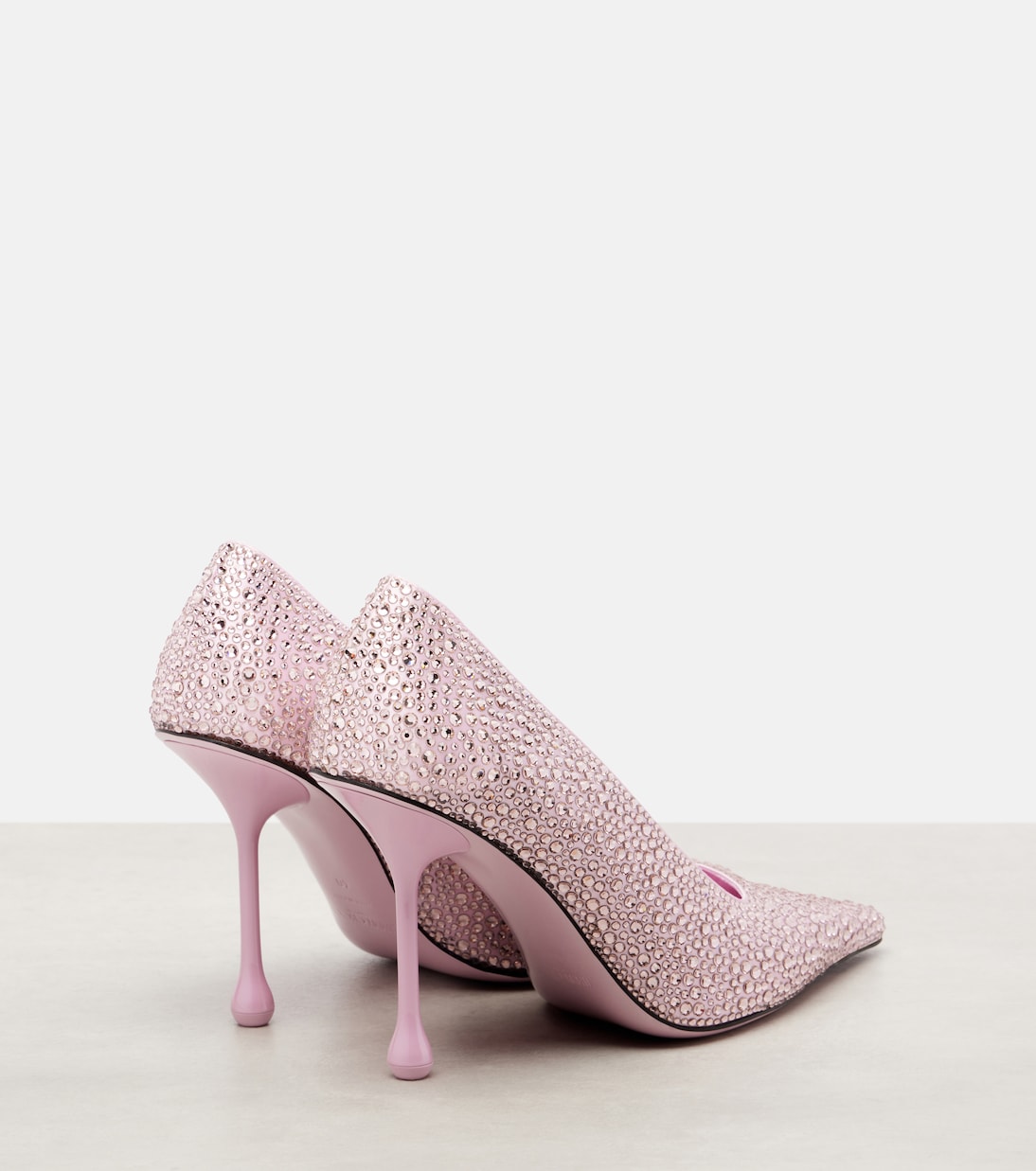 Jimmy Choo - Ixia 95 embellished satin pumps