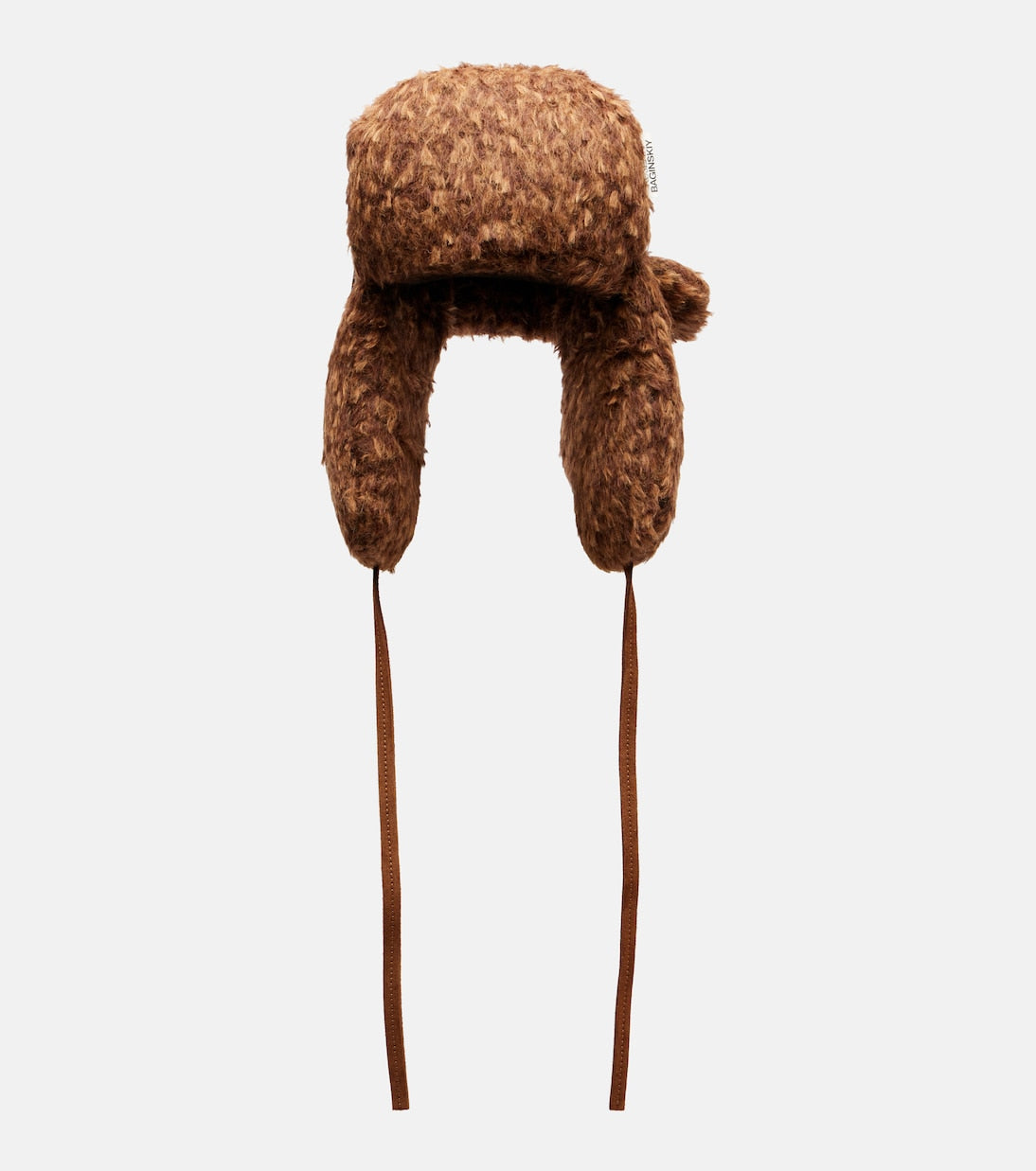 Ruslan Baginskiy - Logo suede-trimmed aviator hat