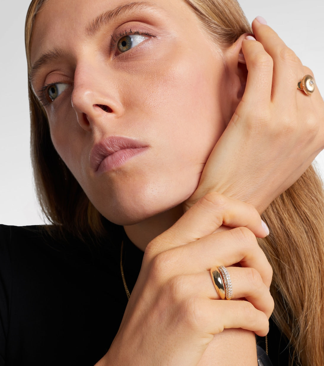 Persée - Dome 9kt gold ring