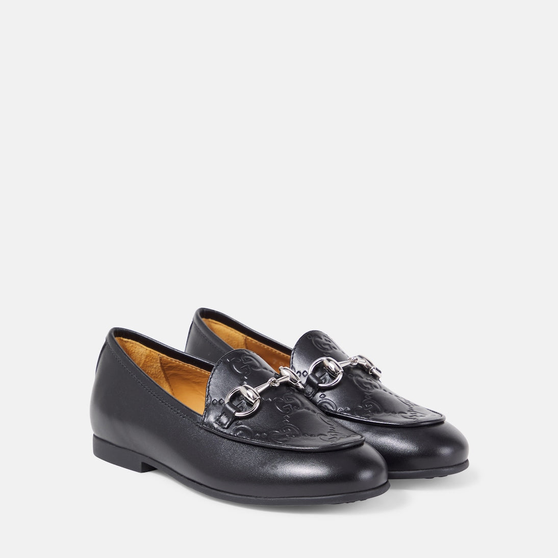 Gucci Kids - GG Horsebit leather loafers