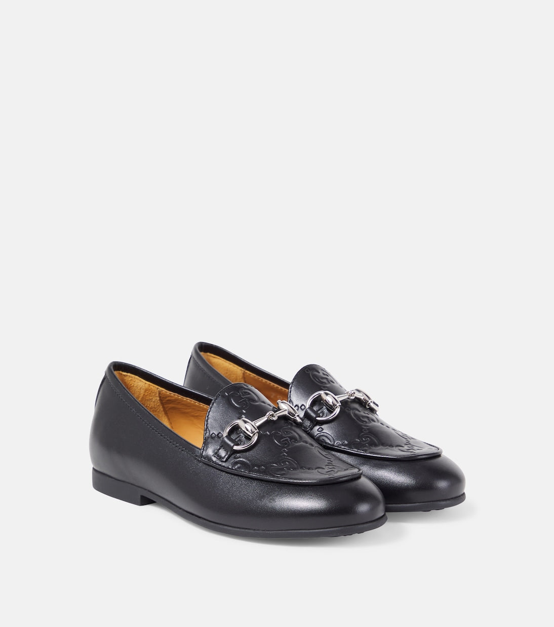 Gucci Kids - GG Horsebit leather loafers