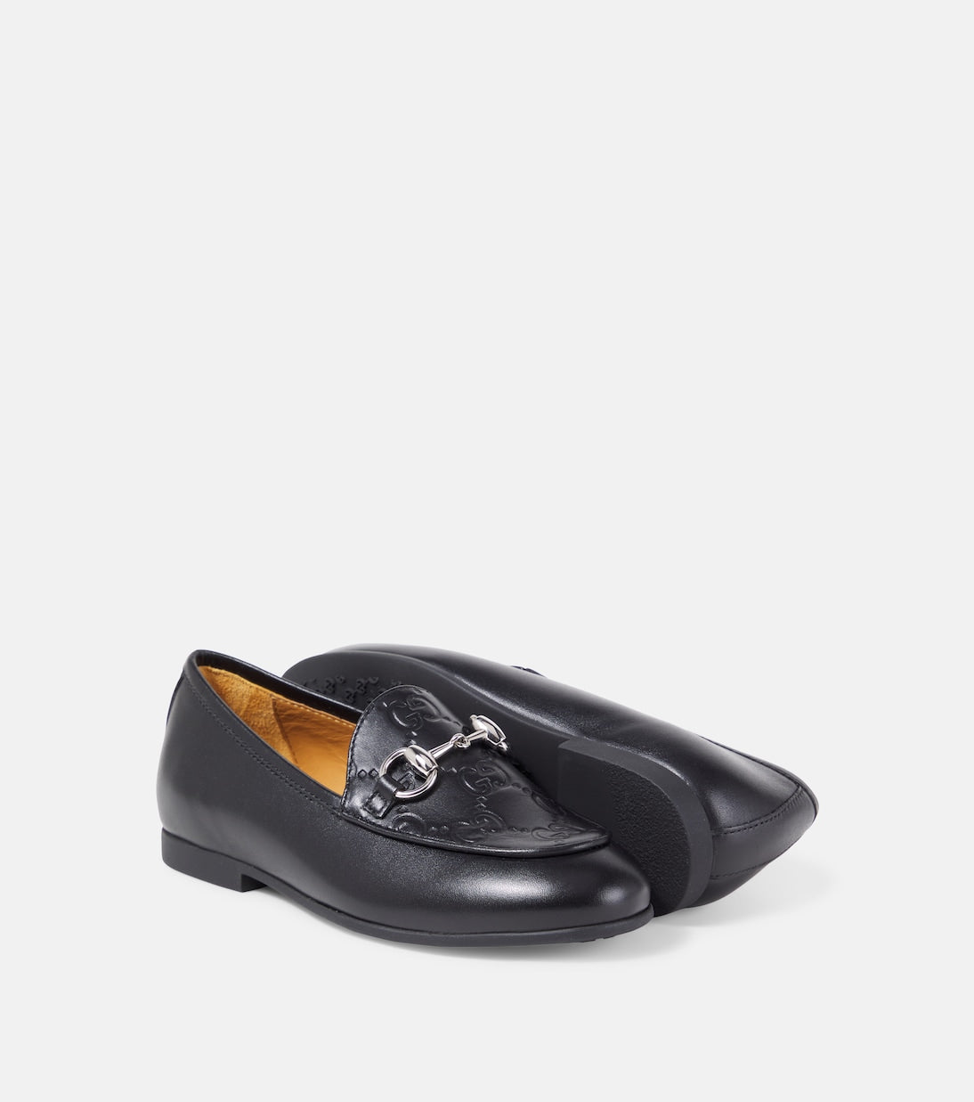 Gucci Kids - GG Horsebit leather loafers