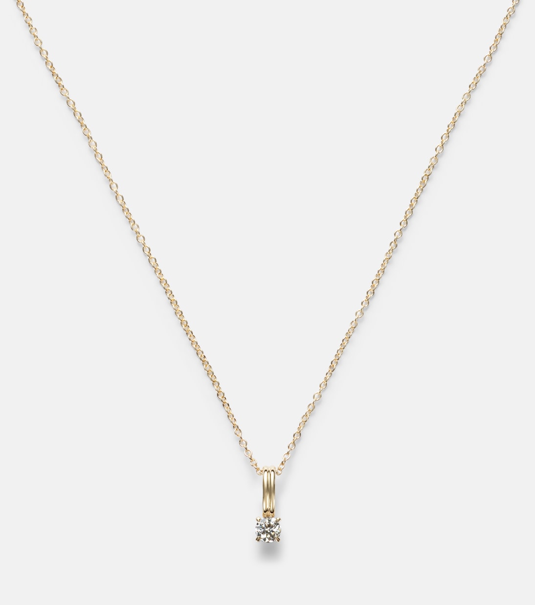 Stone and Strand - 14kt gold charm necklace with diamonds