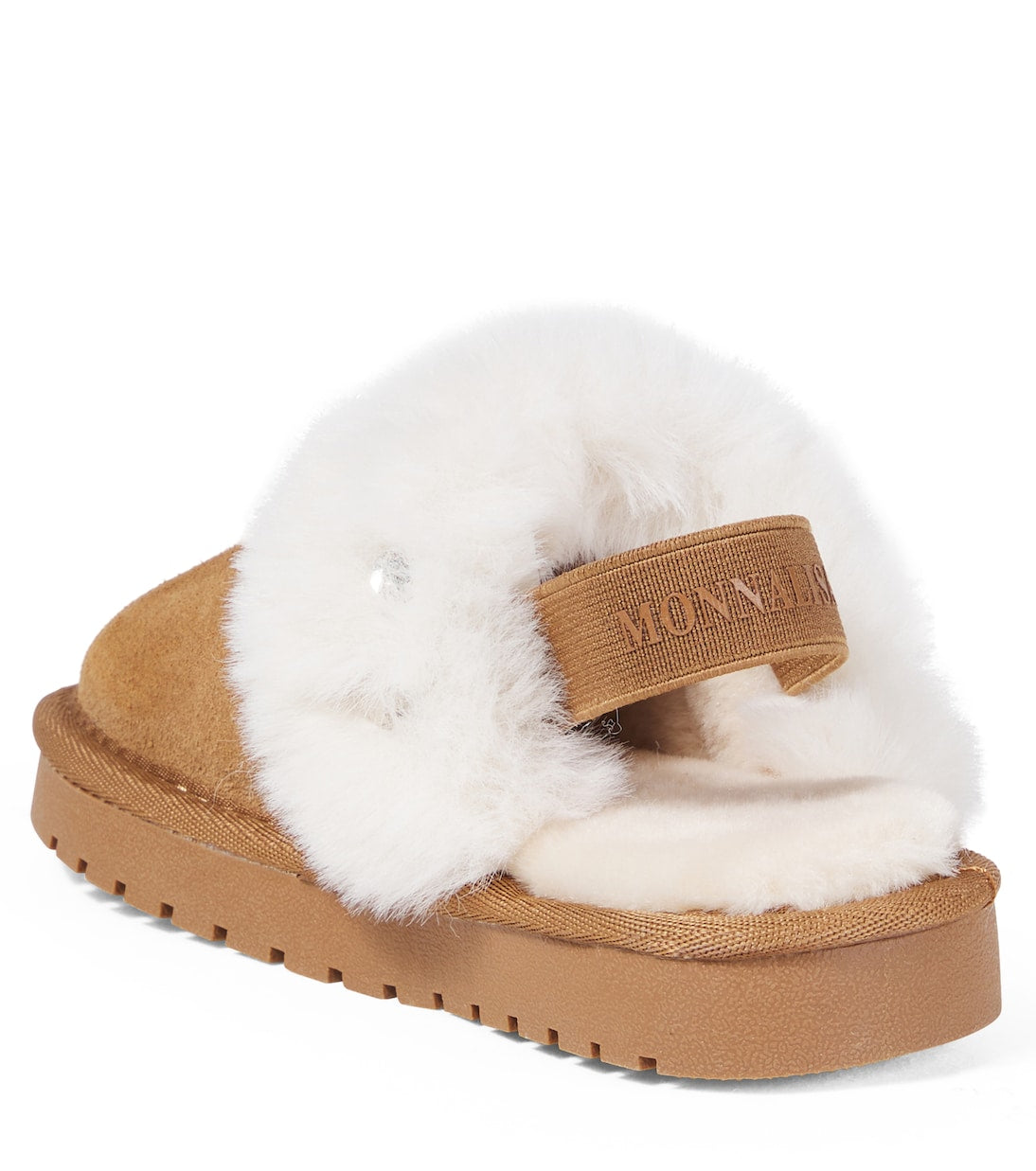 Monnalisa - Embellished suede slippers