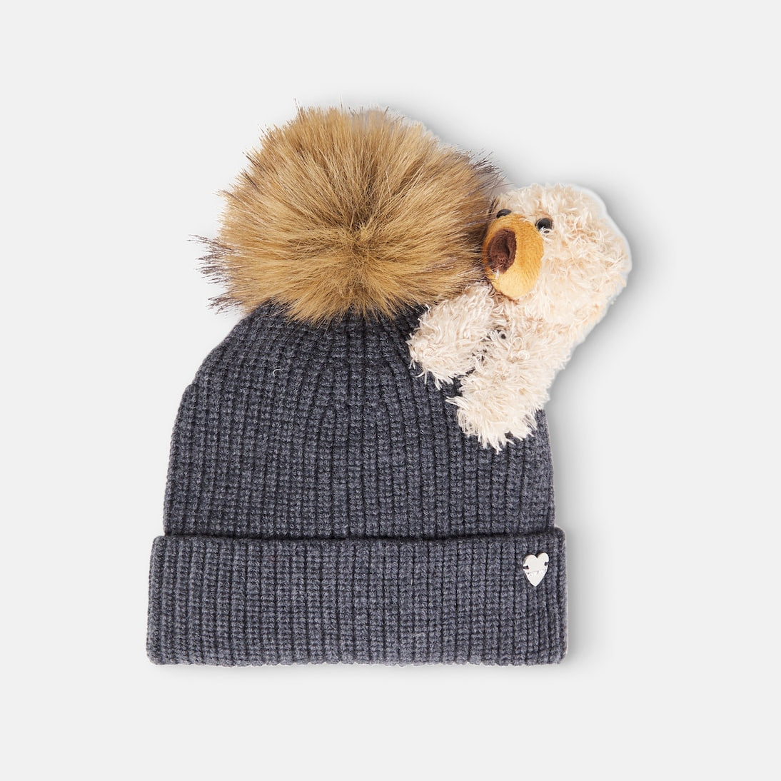 Monnalisa - Feather-trimmed wool beanie
