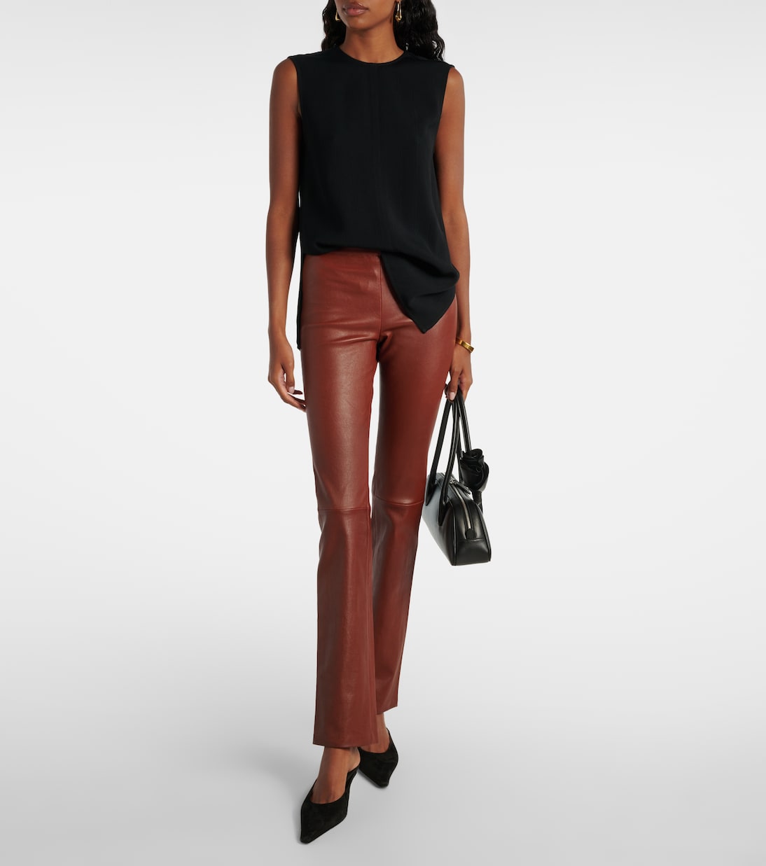 Stouls - JP Long leather flared pants