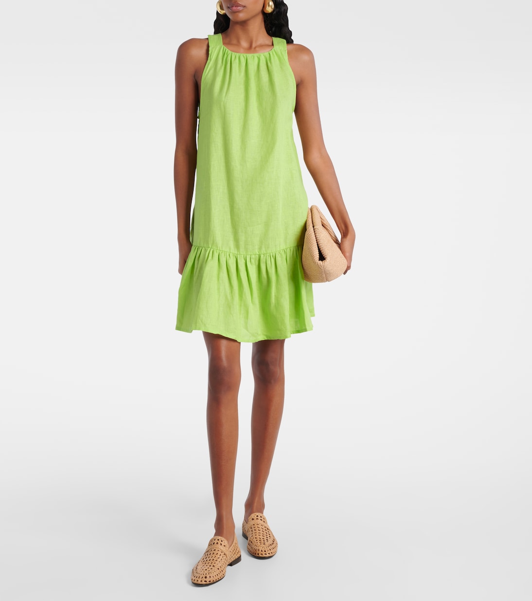 Asceno - Adana linen minidress