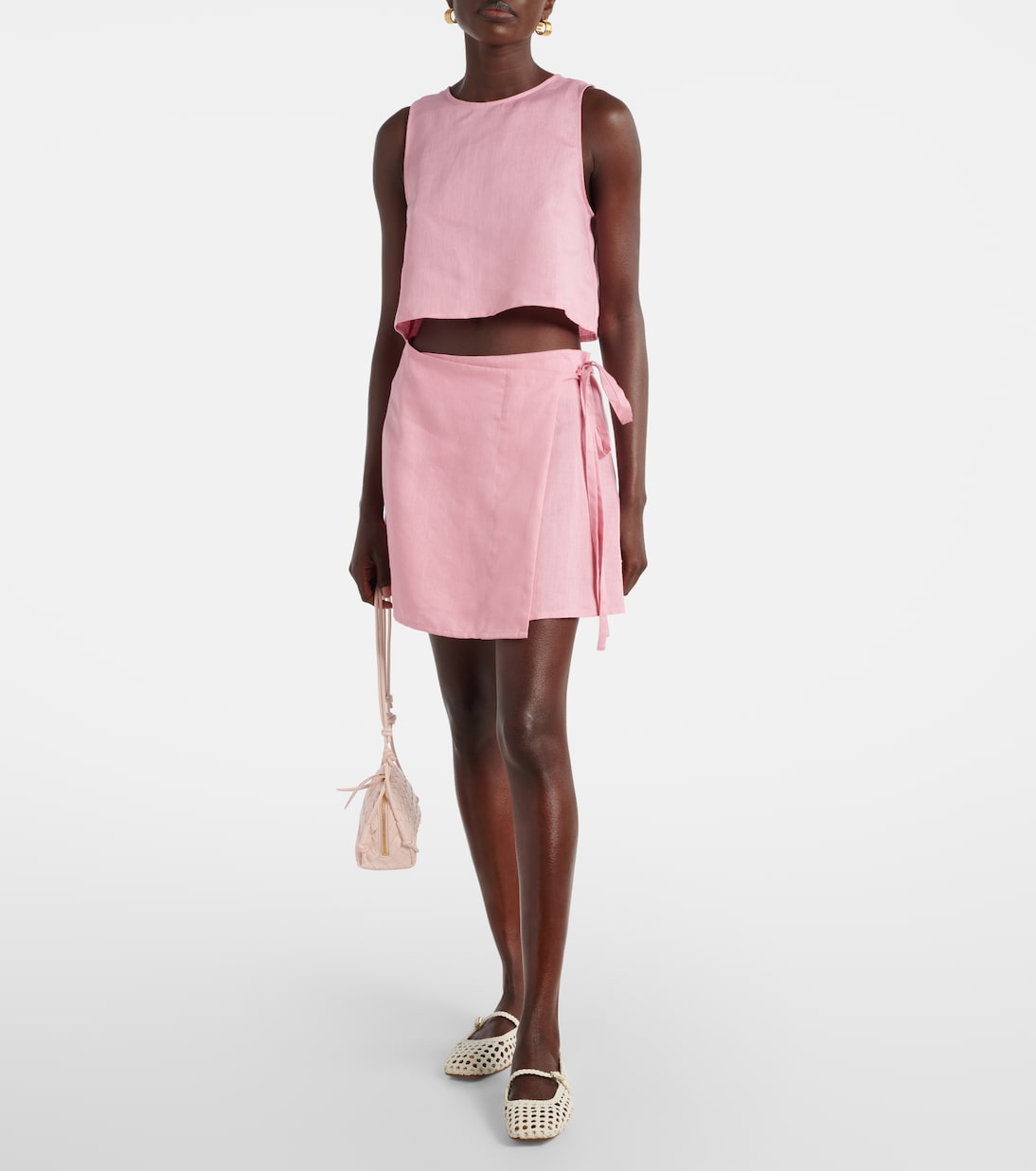 Asceno - Kobe linen crop top