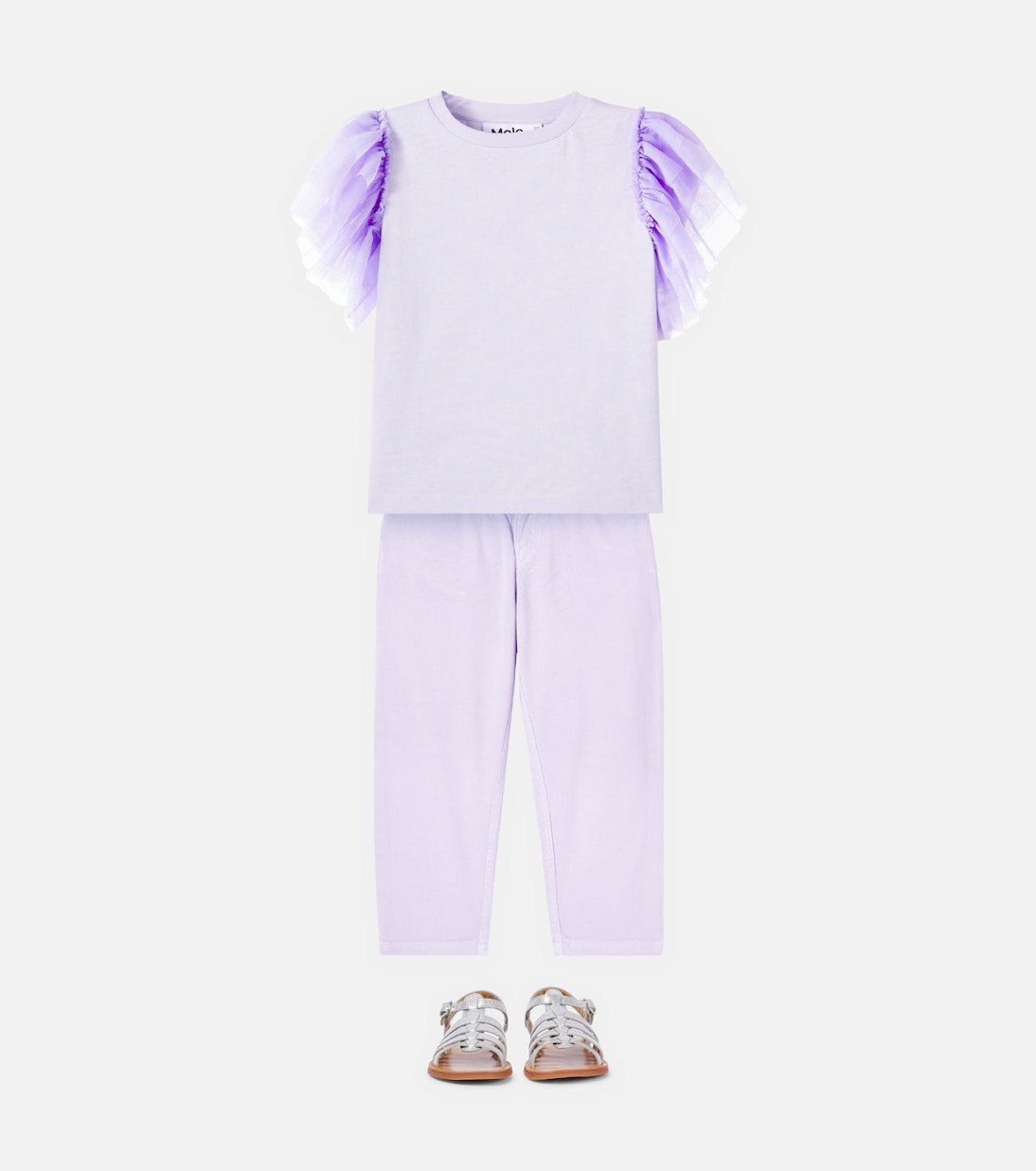 Molo - Robyn ruffled cotton jersey T-shirt