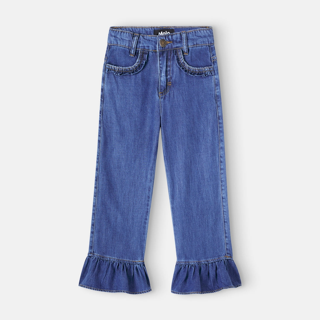 Molo - Amara ruffled straight jeans