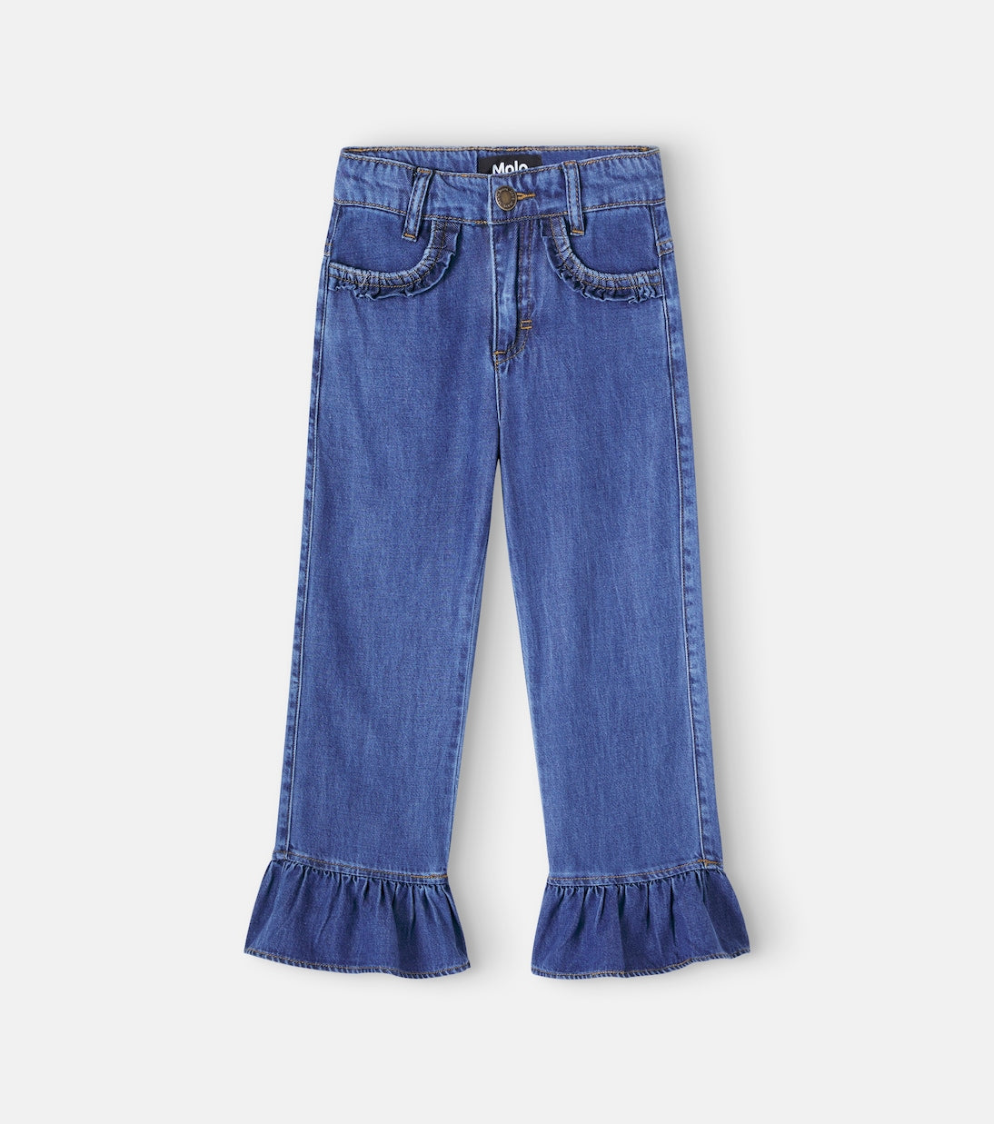 Molo - Amara ruffled straight jeans