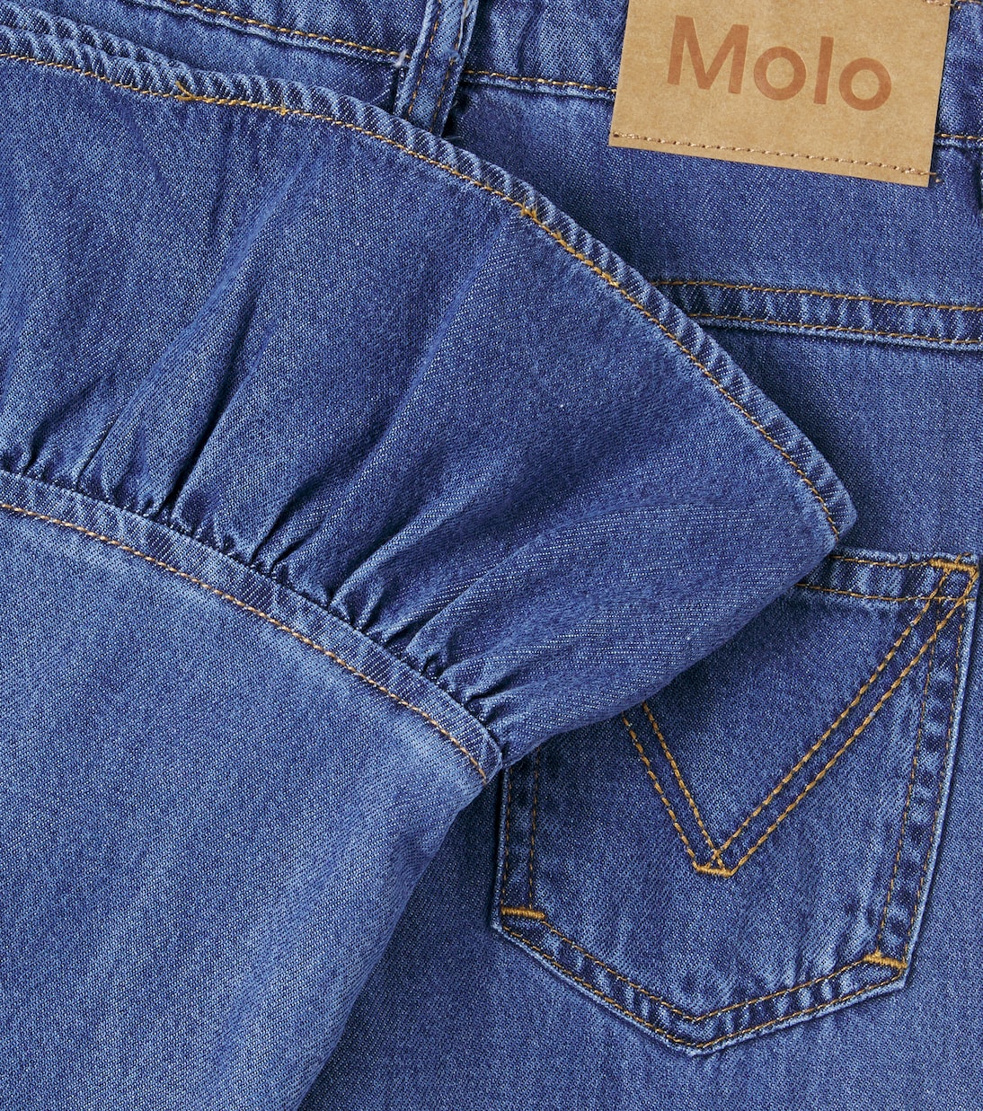 Molo - Amara ruffled straight jeans