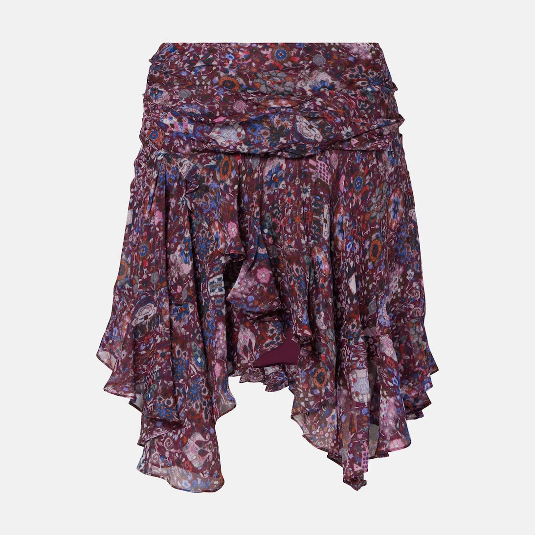Marant Etoile - Berencia floral ruffled miniskirt