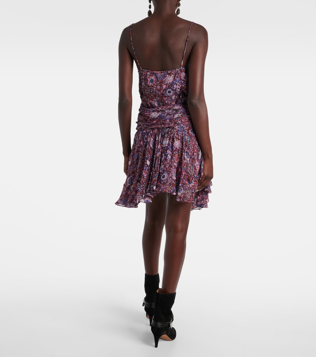 Marant Etoile - Berencia floral ruffled miniskirt