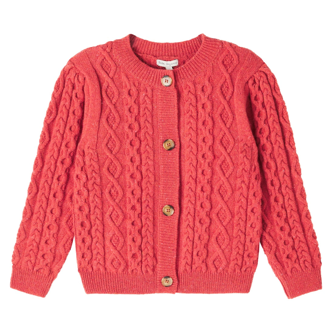 Bebe Organic - Lalisa cable-knit wool-blend cardigan