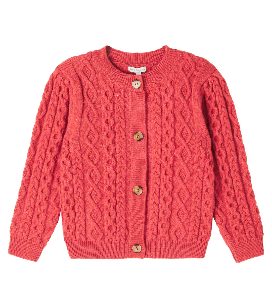 Bebe Organic - Lalisa cable-knit wool-blend cardigan