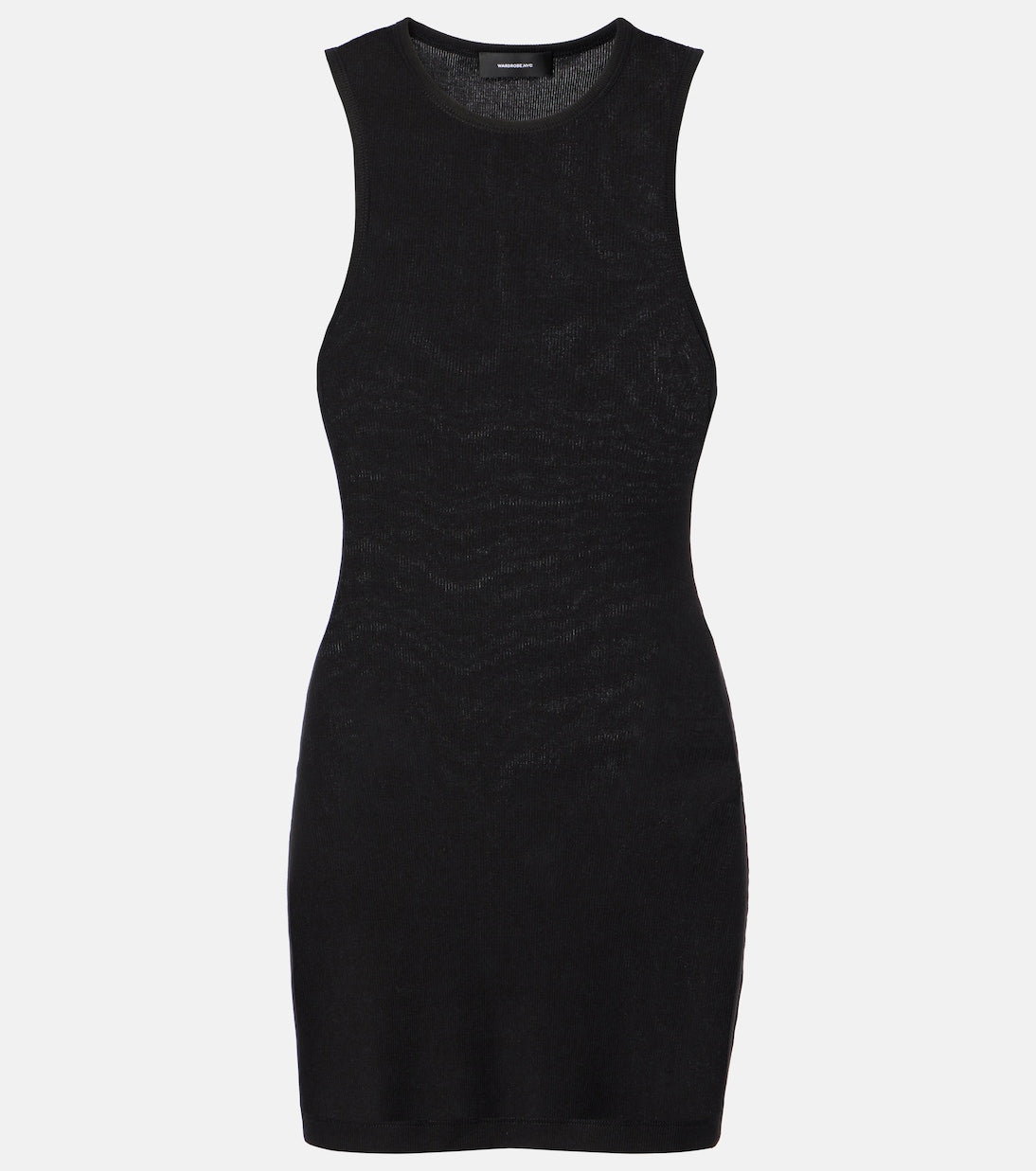 Wardrobe.NYC - Racer cotton-blend minidress